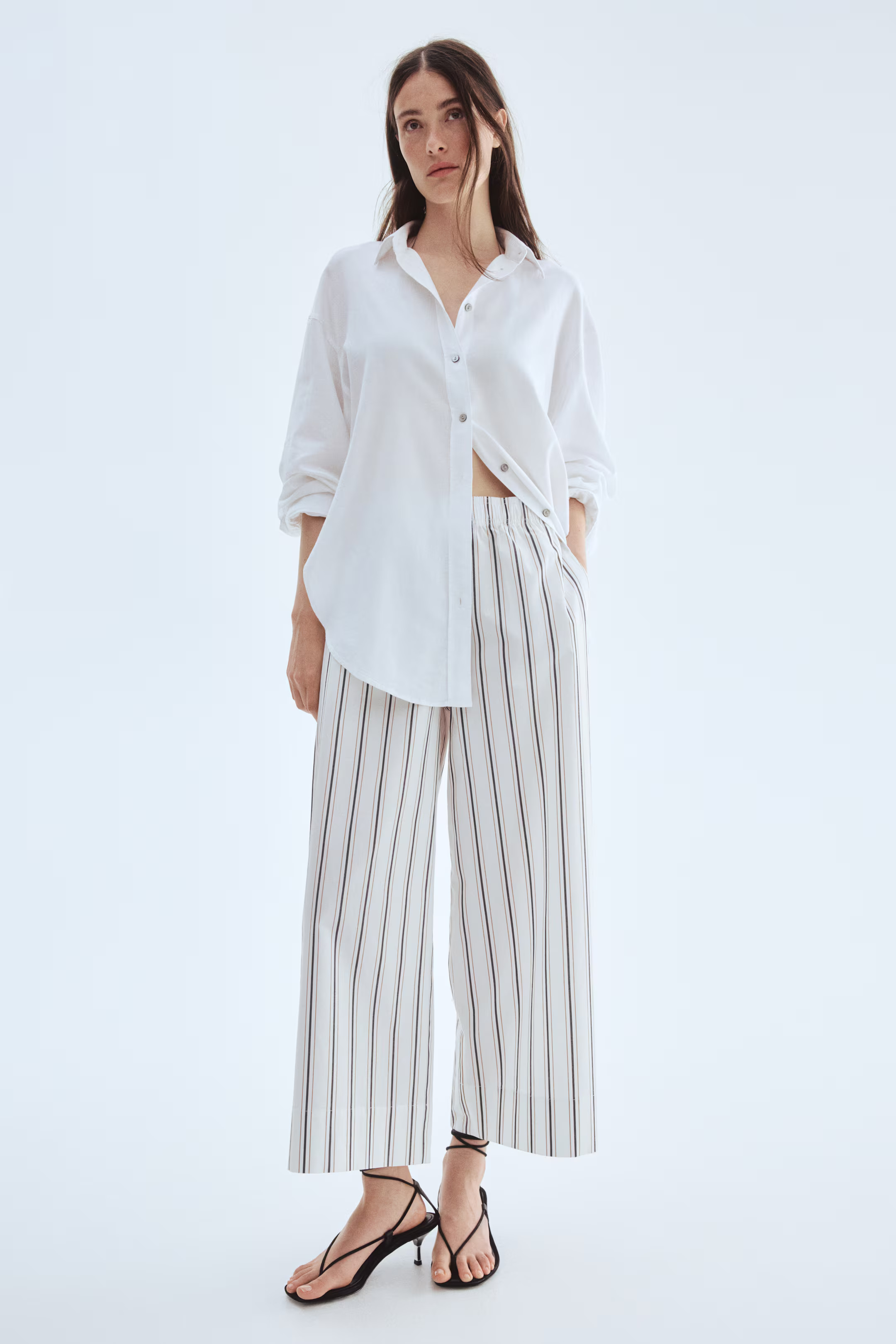 Ankle-Length Cotton Pants | H&M (US + CA)