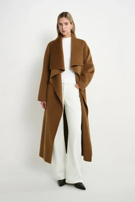 Novalie Shawl Collar Double Faced Coat | Rue Sophie