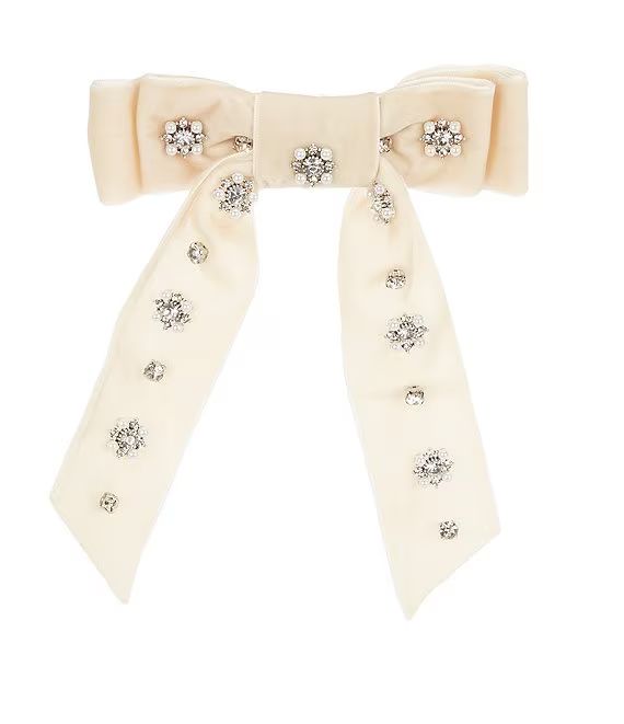 Antonio Melani x Nicola Bathie Isabella Velvet Jeweled Bow Clip | Dillard's | Dillards