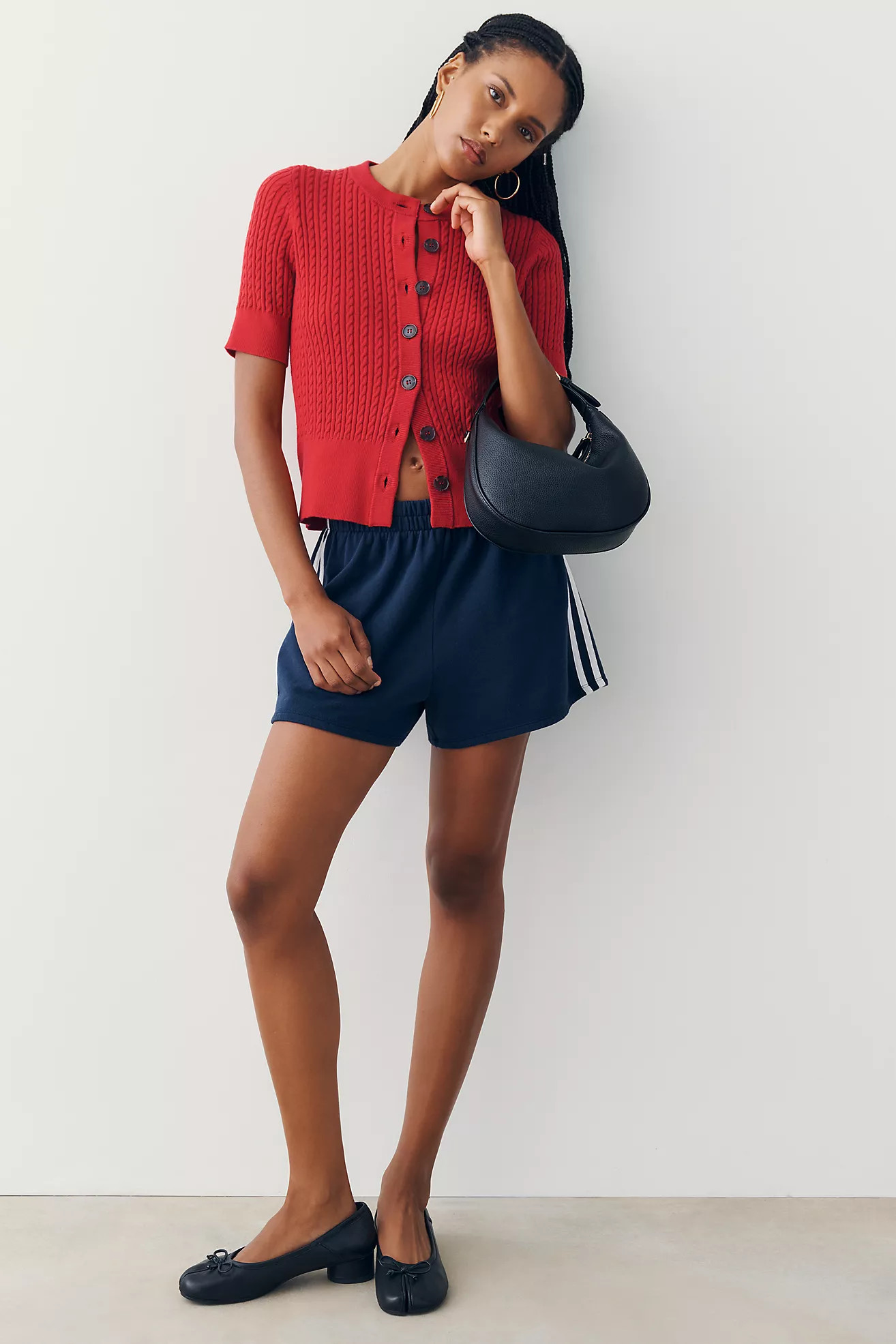 Varley Rhys Short Sleeve Cardigan | Anthropologie (US)