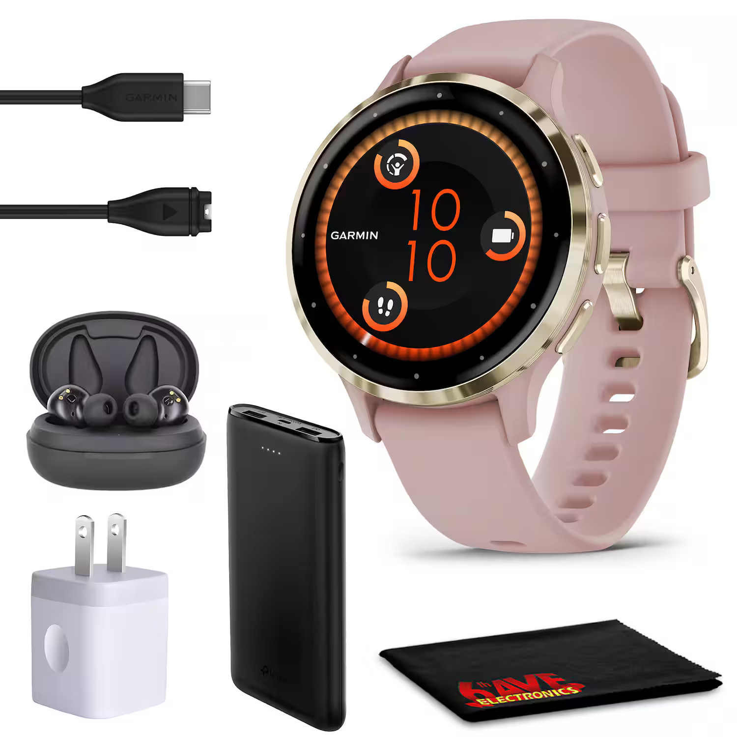 Garmin - Venu 3S Advanced Fitness & Health Tracker Smart Watch - Dust Rose Case - may vary - (2023) | Best Buy U.S.