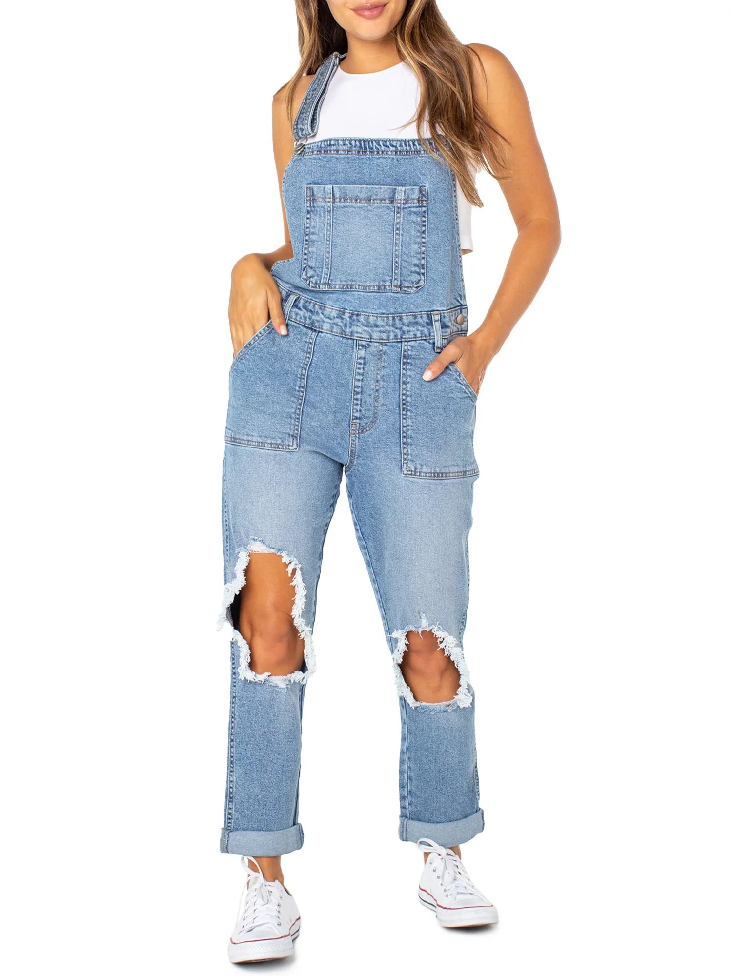 Celebrity Pink Women's Relaxed Overall | Walmart (US)