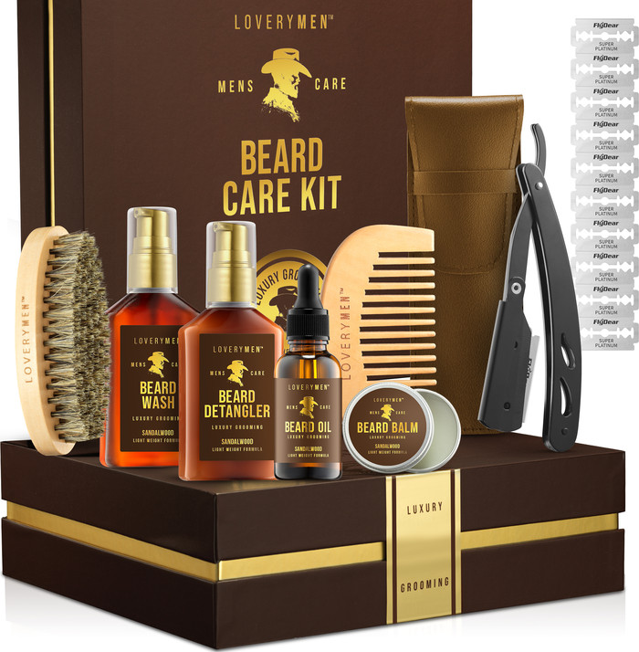 Lovery 13 Piece Beard Care Kit - Ultimate Grooming Set with Oil, Balm, Wash, Razor & More | Nords... | Nordstrom