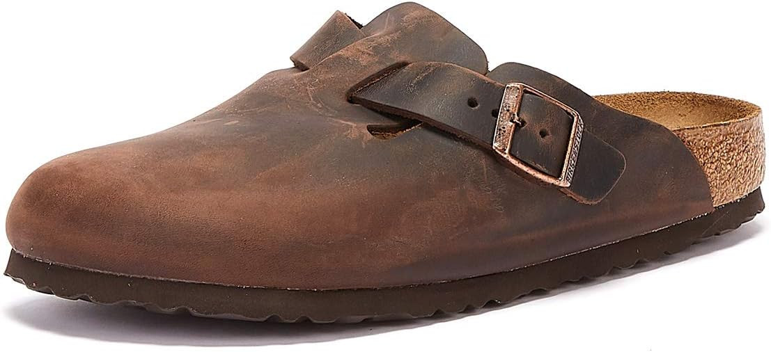 Birkenstock Boston Uomo Sandalo Marrone | Amazon (IT)