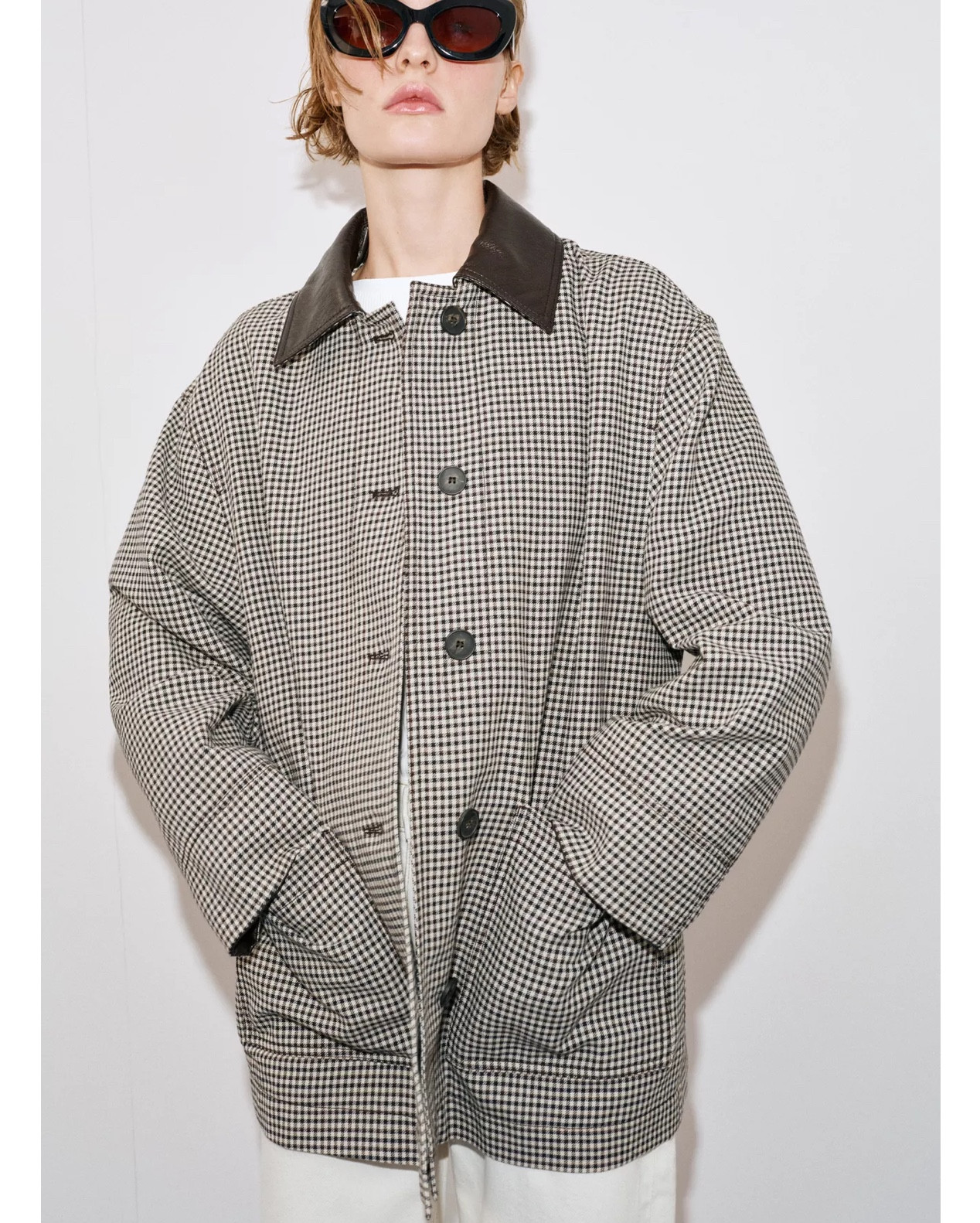 Zara new in jacket 
Dogtooth jacket 