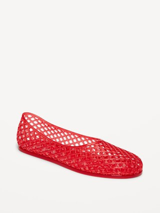 Jelly Lattice Ballet Flats for Girls | Old Navy (CA)
