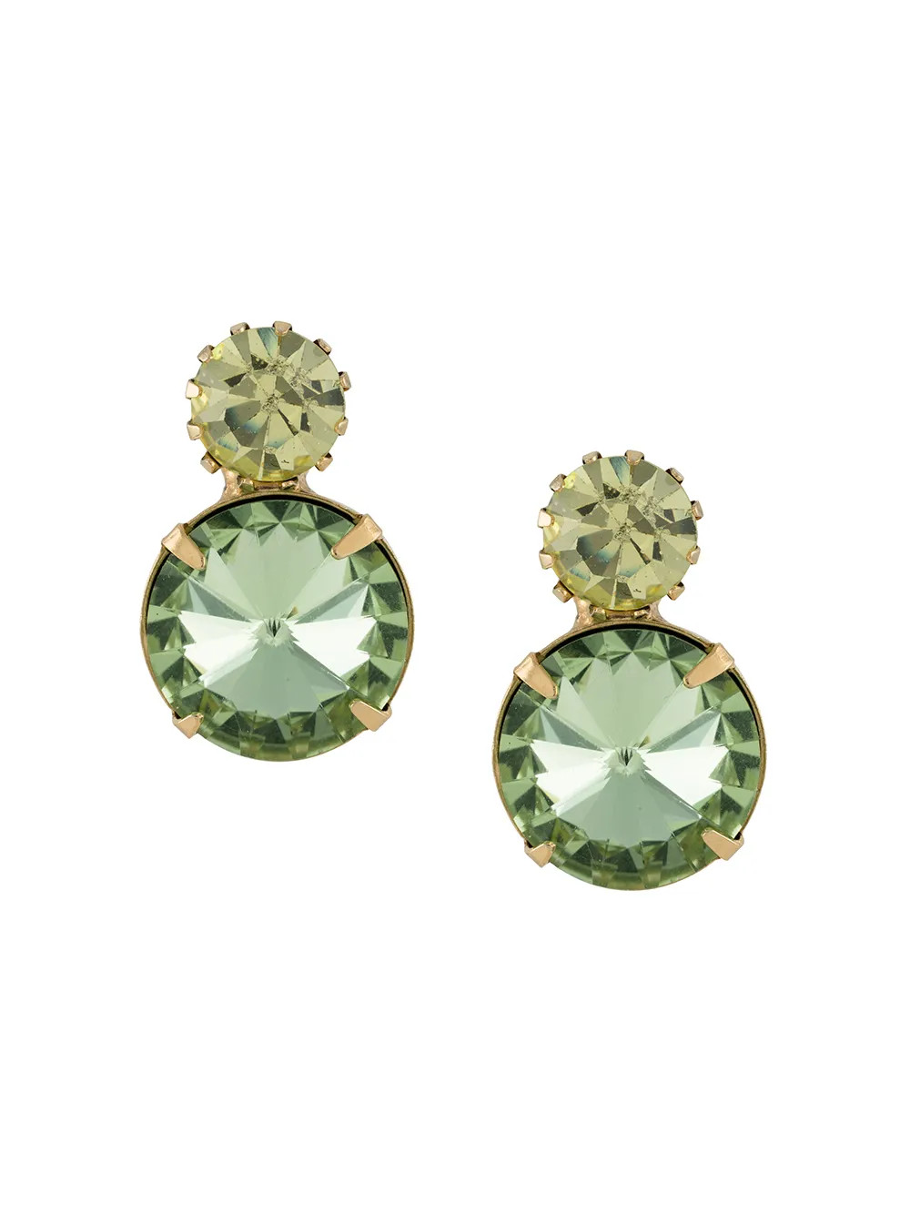 Jennifer Behr Orecchini Myrla Con Cristalli | Verde | FARFETCH IT | Farfetch Global