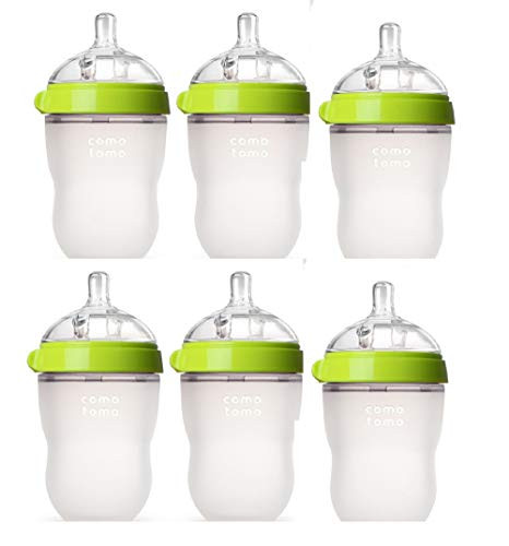Comotomo Natural Feel 8oz. Bottle 6 Pack - Green | Amazon (US)