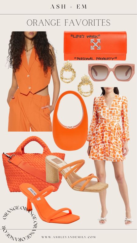 Orange fashion favorites for summer - orange dresses - orange accessories - orange shoes 

#LTKstyletip #LTKSeasonal #LTKFind