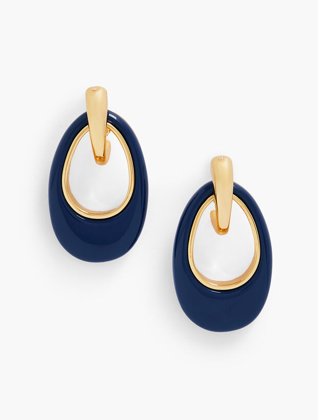 Oval Statement Drop Earrings | Talbots