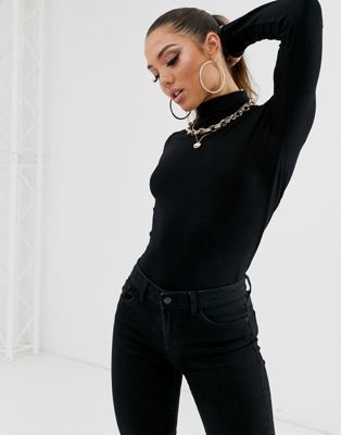 ASOS DESIGN ultimate turtle neck long sleeve top in black | ASOS (Global)