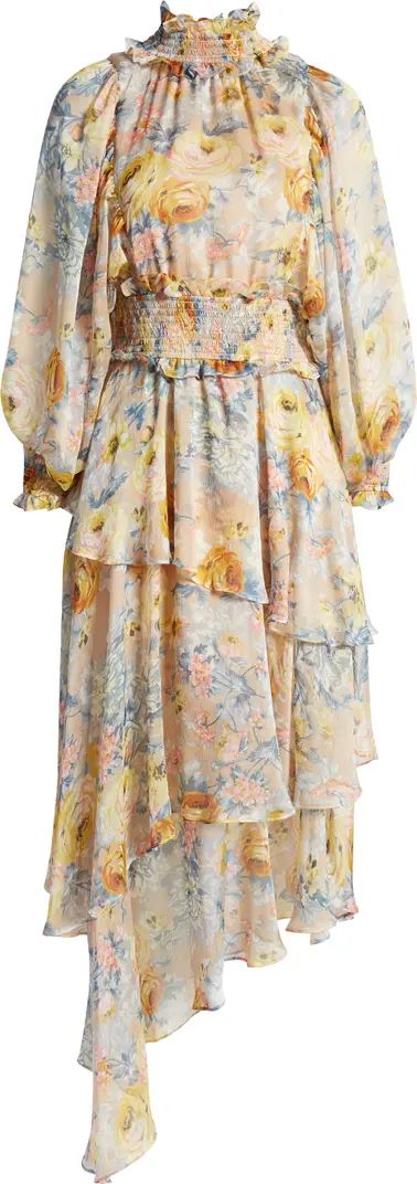 Astrid Floral Print Smocked Long Sleeve Dress | Nordstrom