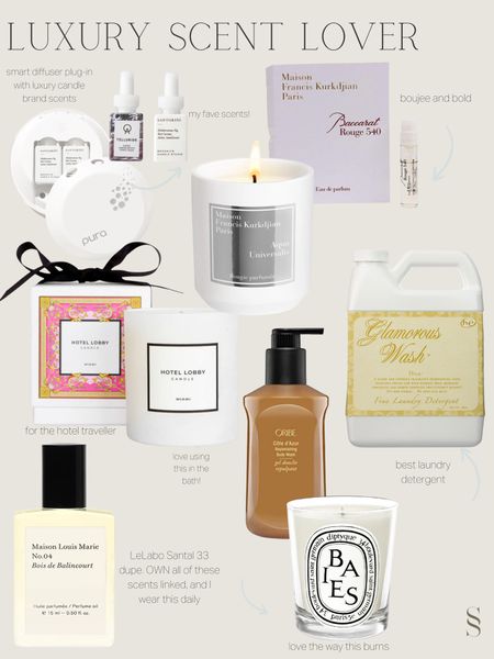 Luxury Scent Gift Guide! Who doesn’t love their home to smell boujee? These scents are cozy and upscale! 

#LTKSeasonal #LTKGiftGuide #LTKHoliday