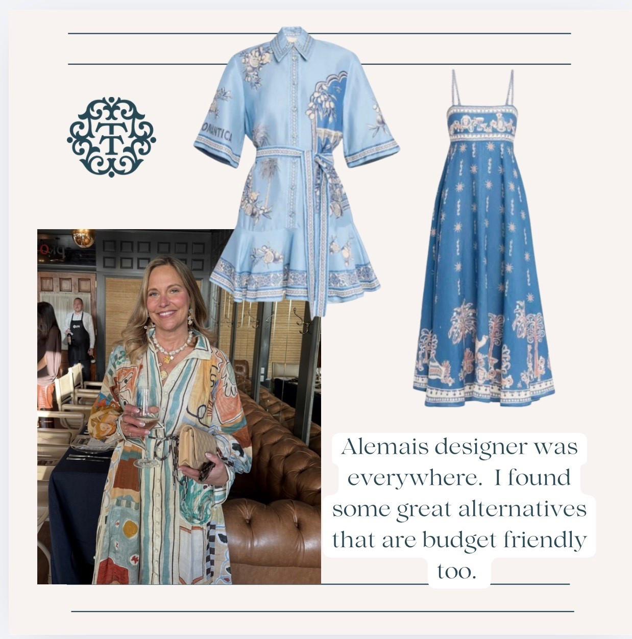 While in Aspen, we saw Alemais influence everywhere. 
s 

#LTKMidsize #LTKOver40