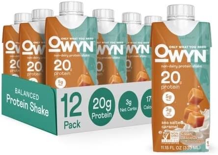OWYN Plant Based Protein Shake, 20g Vegan Protein from Organic Pumpkin seed, Flax, Pea Blend, Pre... | Amazon (US)