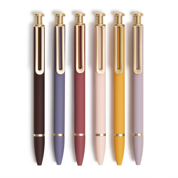 U Brands 6ct Ballpoint Pens Soft Touch Monterey Cottage Core | Target