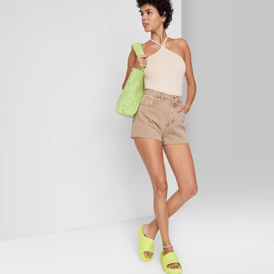 Women's High-Rise Cutoff Jean Shorts - Wild Fable™ | Target