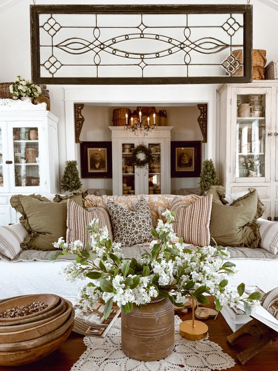 This is the cozy Spring home decor look in our sunroom. It is a bright, happy space. 

#LTKHome #LTKSeasonal