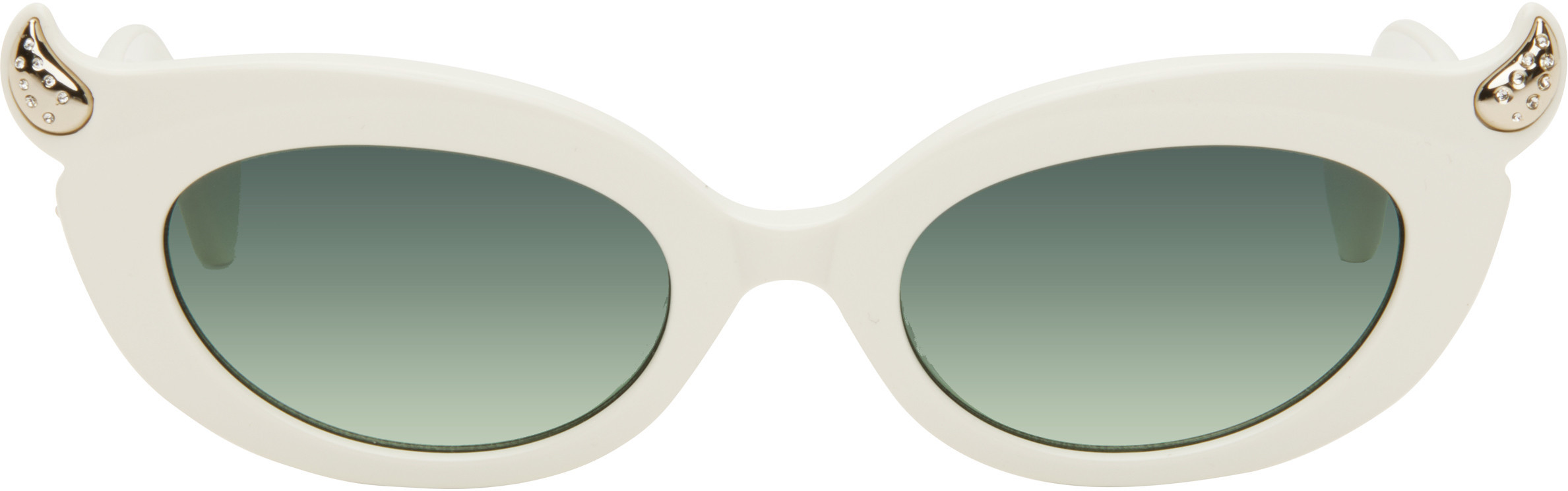 Vivienne Westwood White Soo Sunglasses | SSENSE