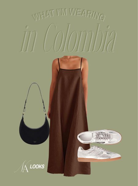 What I’m wearing to Colombia 💿🥥🖤

#summerdress #vacationoutfit 

#LTKShoeCrush #LTKStyleTip #LTKFindsUnder100