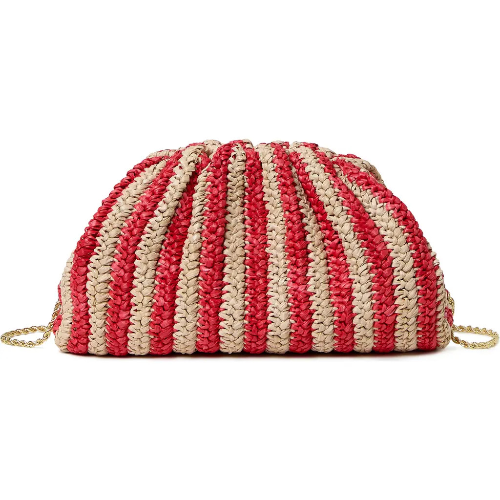 Loeffler Randall Bailey Crochet Clutch in Red/natural at Nordstrom | Nordstrom