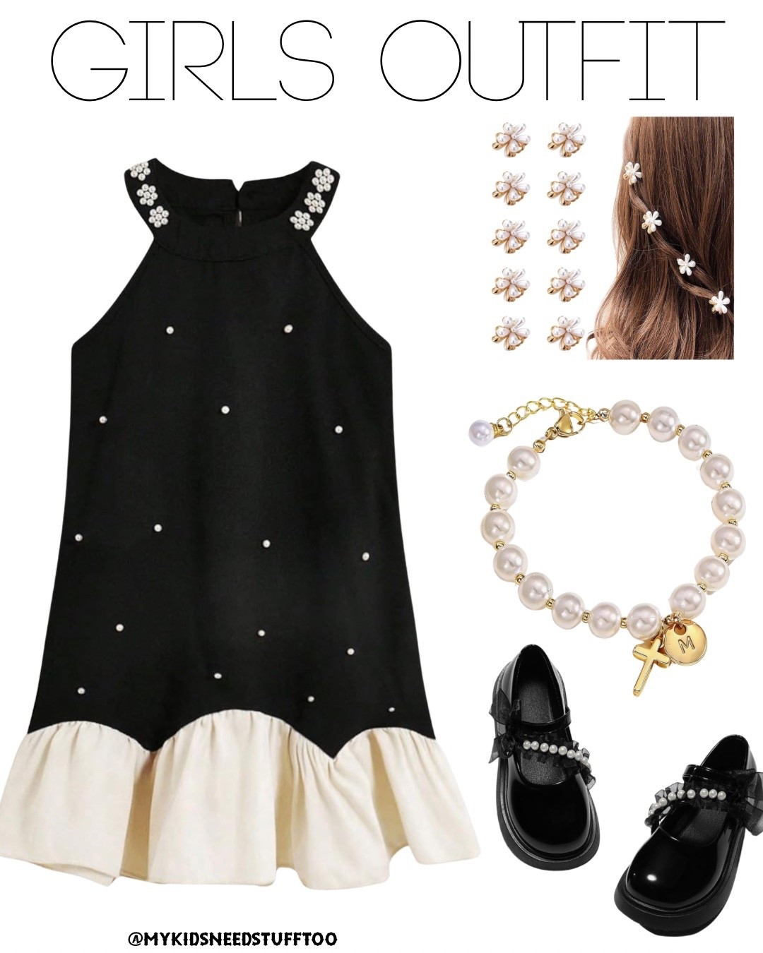 How much I want this dress to be my size is a lot.  This is the perfect classic girls dress and accessories for a wedding, anything black tie, and even a funeral….i love it so much 

#LTKmomlife #LTKootd #LTKKids