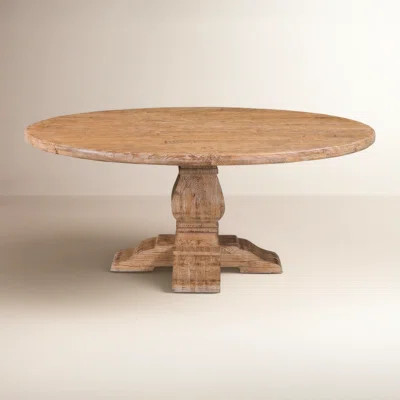 Lyons Mango Solid Wood Pedestal Dining Table | Wayfair North America