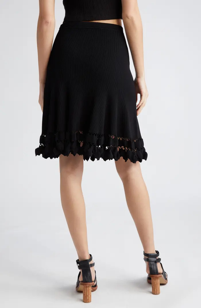 Ulla Johnson Danica Cutwork Hem Rib Skirt | Nordstrom | Nordstrom