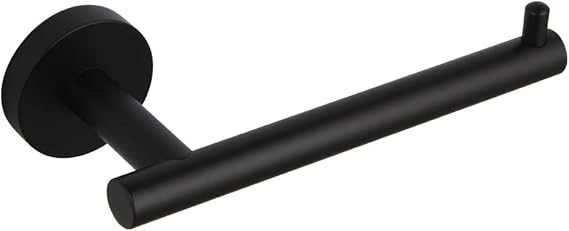 GERZ SUS 304 Stainless Steel Bathroom Toilet Paper Holder Matte Black Tissue Paper Roll Holder Wa... | Amazon (US)