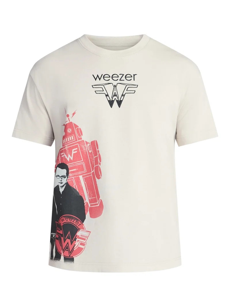 Weezer Men's and Big Men's Boxy Fit Graphic Tee, Sizes XS-3XL | Walmart (US)