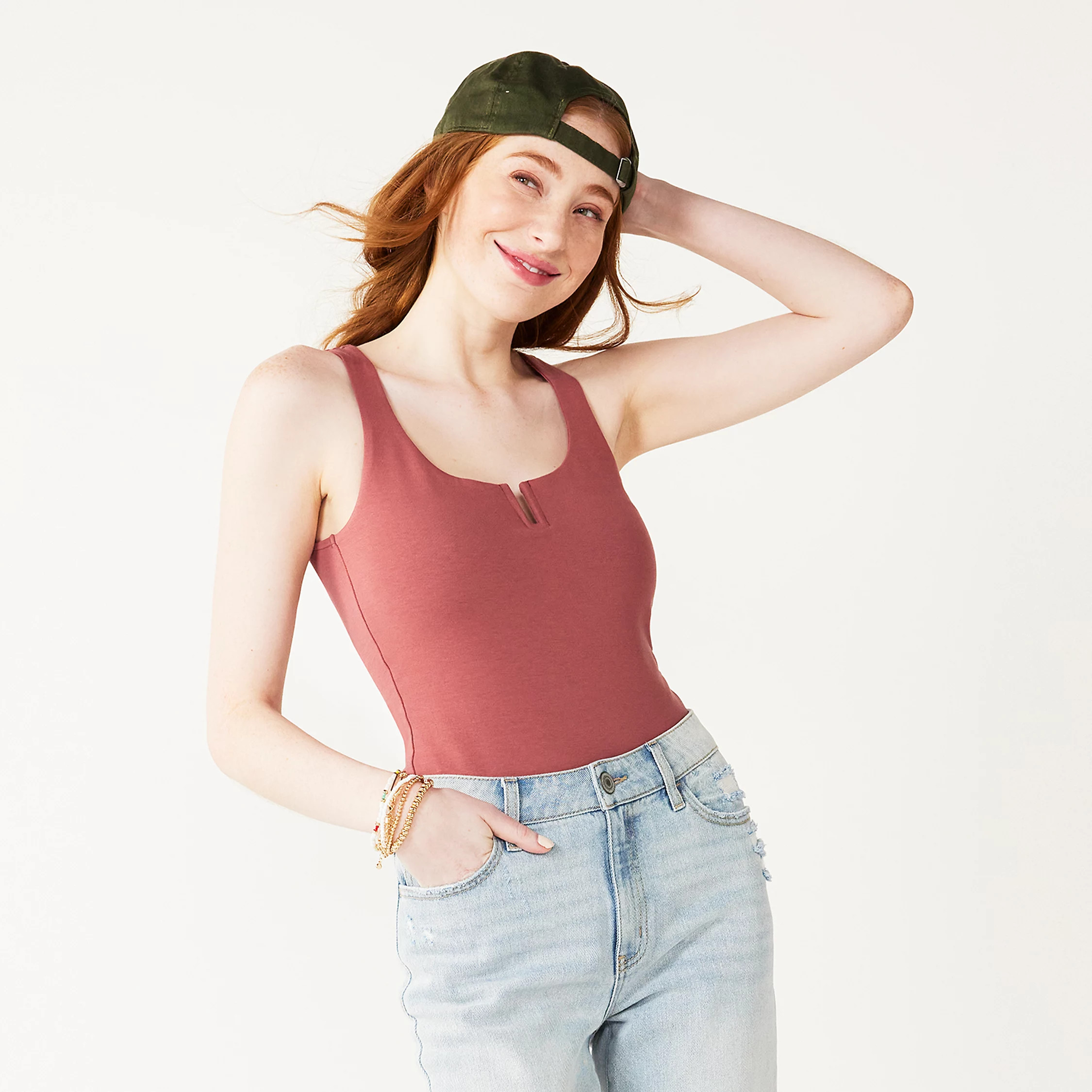 Juniors' SO® Sleeveless Notchneck Bodysuit | Kohl's