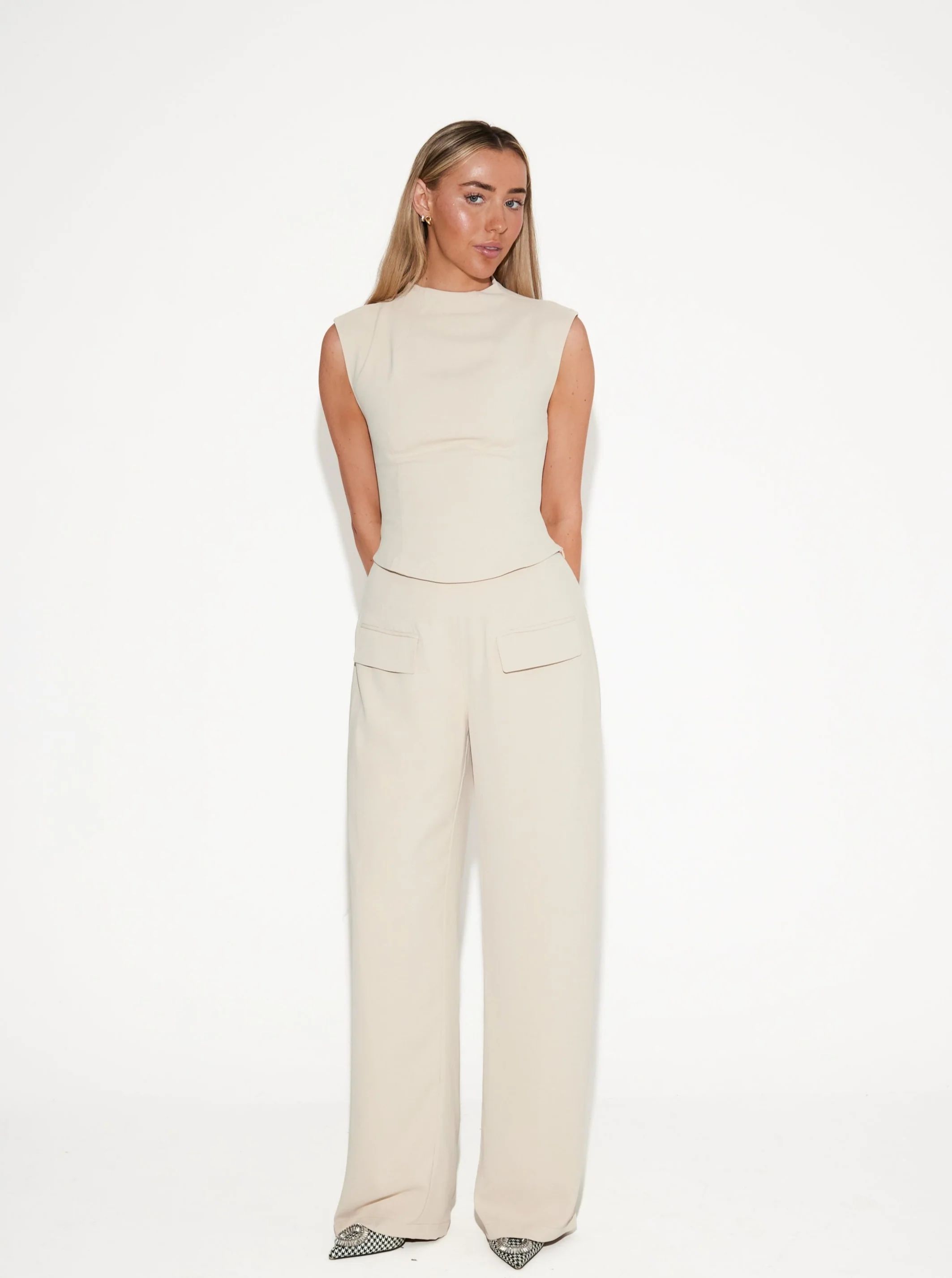 The Ultimate Muse Wide Leg Trousers | Oat | Odd Muse