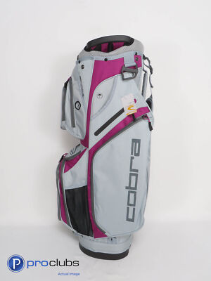 New! Ladies Cobra F-Max Cart Bag Grey / Purple / Black w/ Rain Hood - 331251 | eBay US