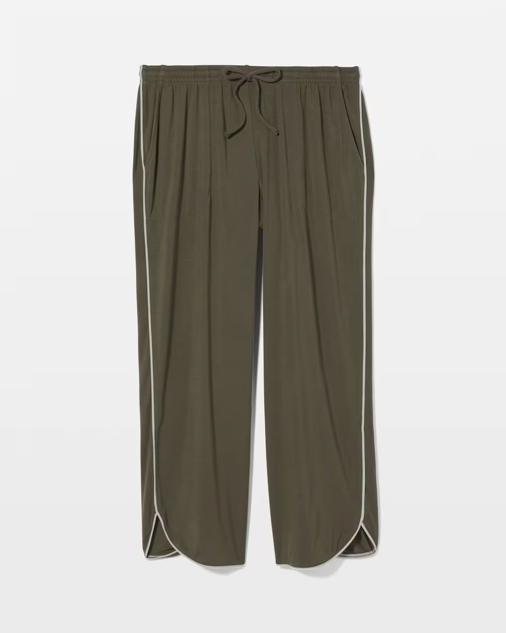 Solid Piped Crop Pajama Pant | Soma | SOMA