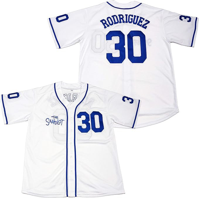 Kooy Benny The Jet Rodriguez #30 The Sandlot Movie Baseball Jersey Christmas Summer | Amazon (US)