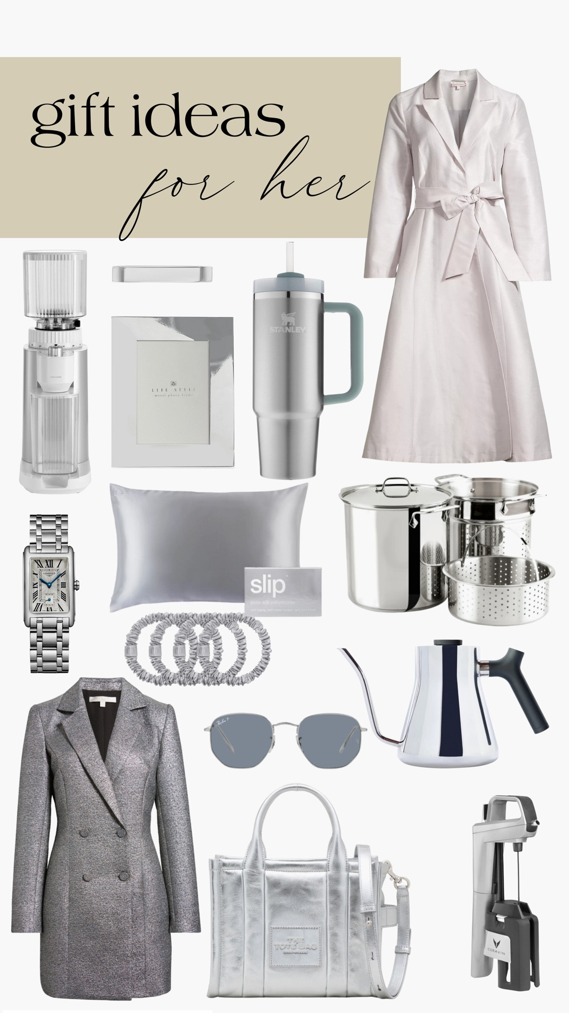 Gift Ideas - Gift Guide - Christmas - Holiday - For Her - Silver 

#LTKGiftGuide #LTKSeasonal #LTKHoliday
