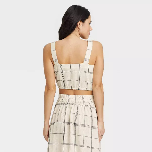 Women's Tie-Front Apron Tank Top - A New Day™ | Target