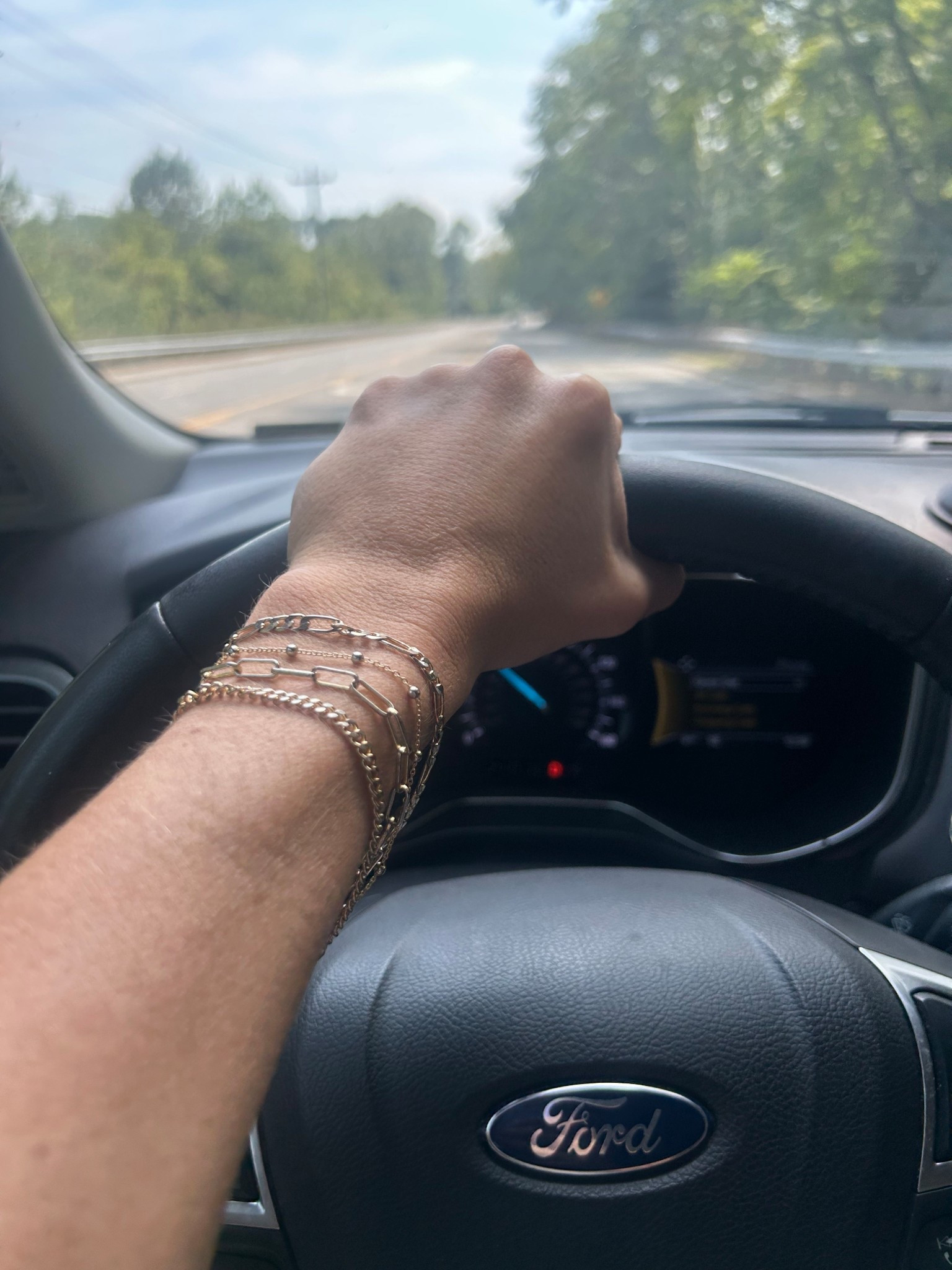these little Amazon  bracelets have been on since June- no turning colors or getting snagged on anything. Plus they literally go with everything. 