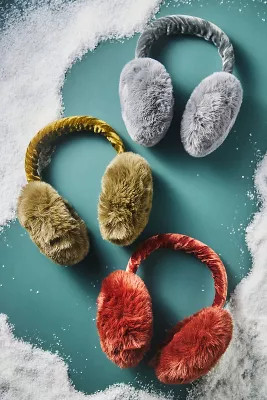 Velvet Fuzzy Earmuffs | Anthropologie (US)