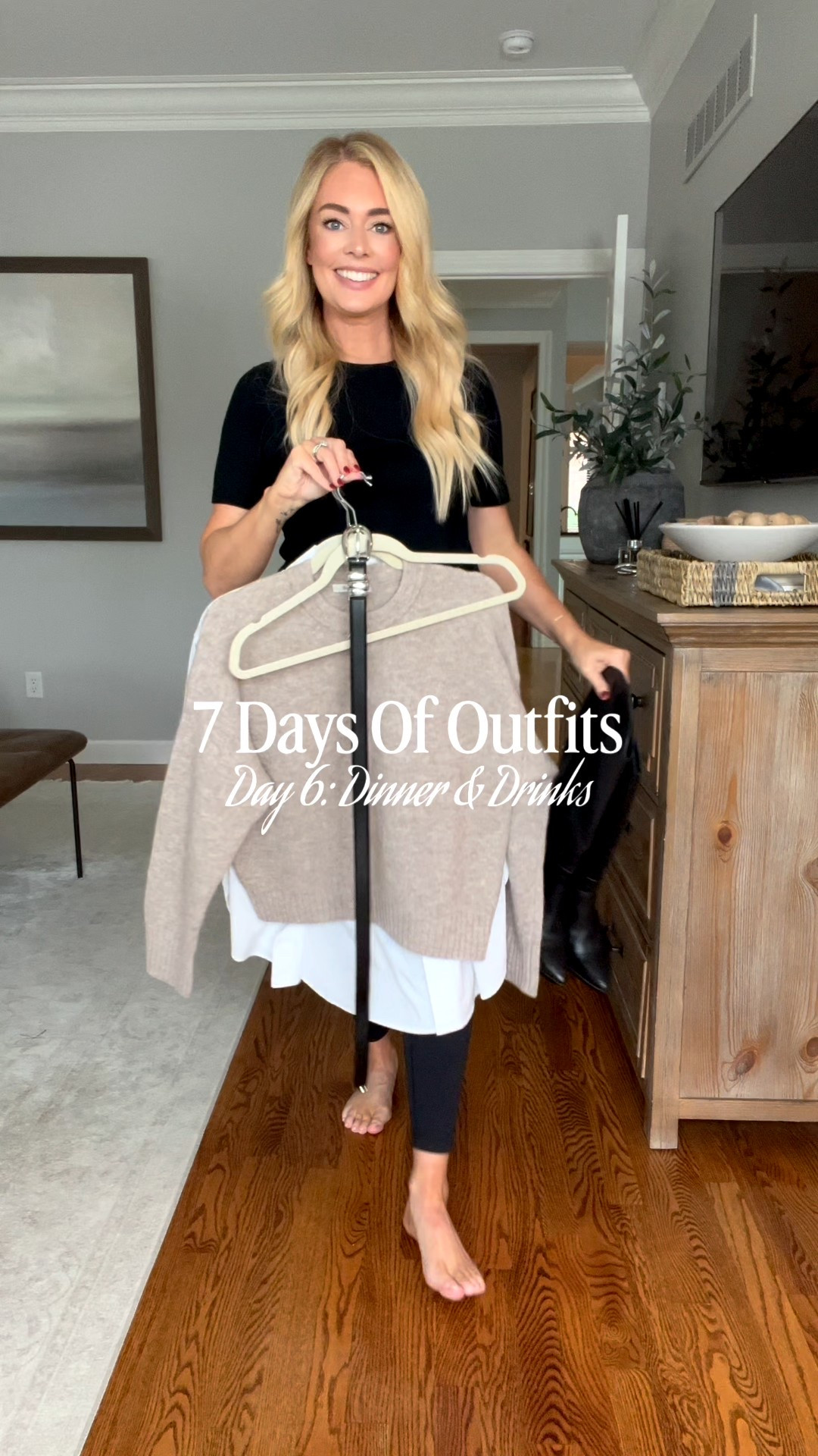 Wearing a small in sweater & 4 in leggings - both fit true to size. Sized down to an XS in button down bc it’s oversized.


#LTKStyleTip #LTKSeasonal #LTKFindsUnder100