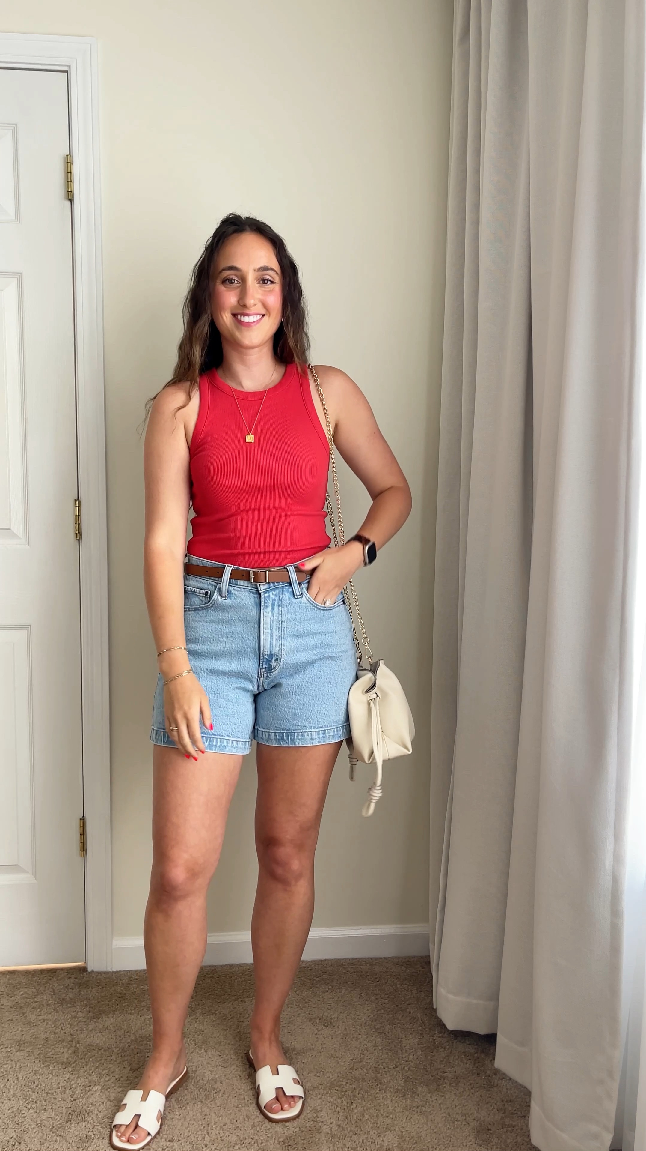 Red tank
July 4 outfit 
Abercrombie tank
Abercrombie dad shorts 
Hermes inspired sandals 


#LTKSeasonal #LTKSummerSales #LTKShoeCrush