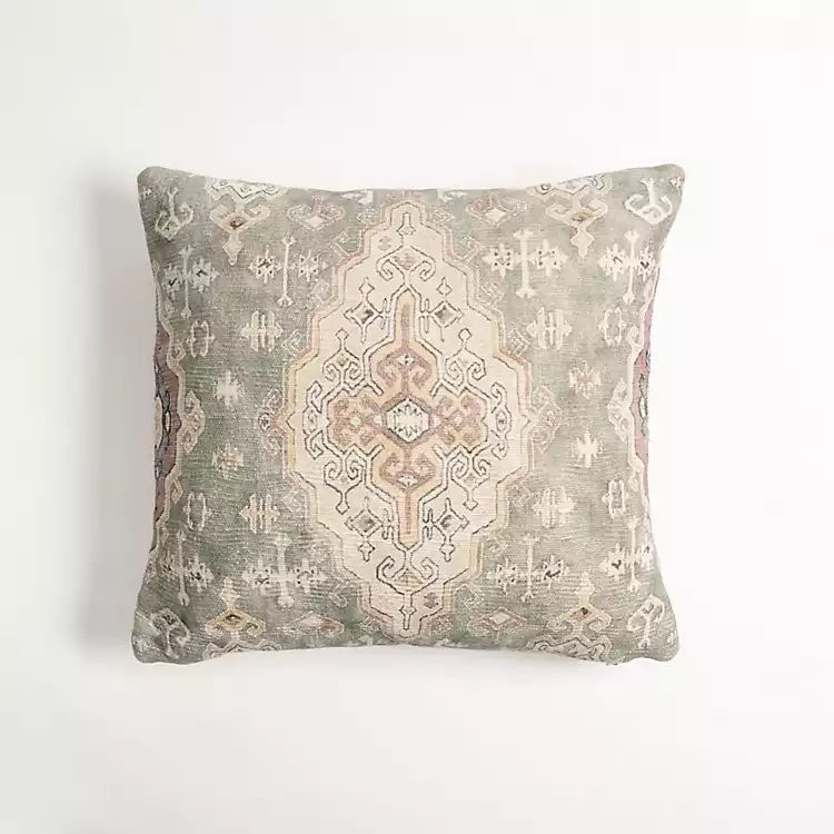 New! Mint Eloise Vintage Pillow | Kirkland's Home