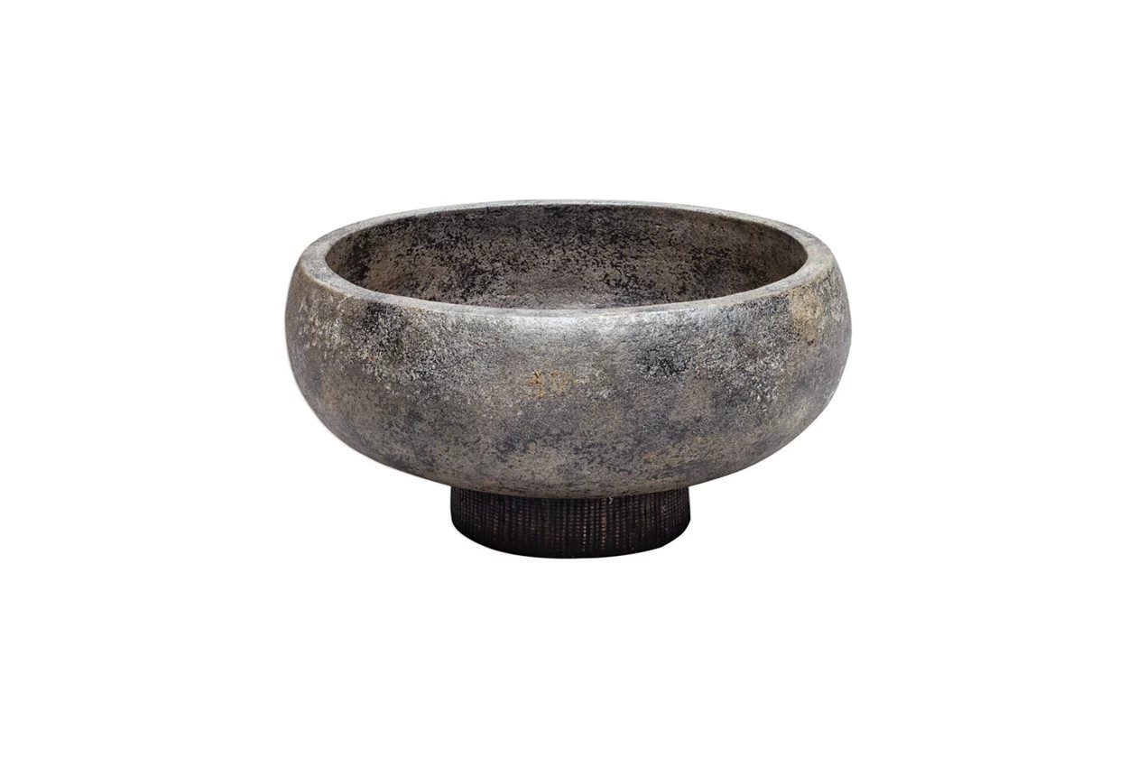 Uttermost Brixton Aged Black Bowl | Ashley Homestore