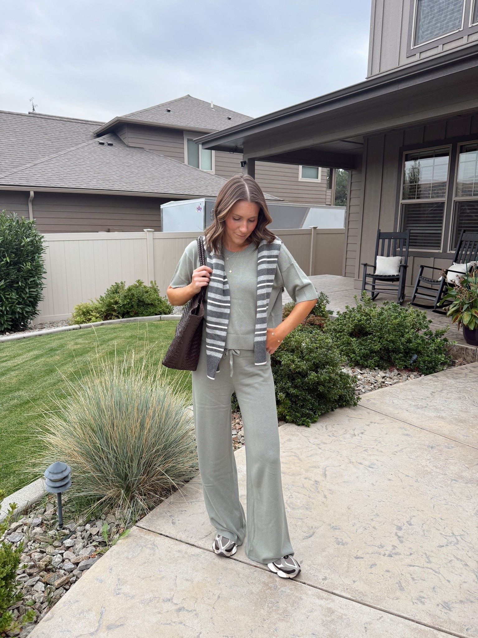 The comfiest matching set on sale now! Get 30% off with code FRIEND. Wearing size small in all