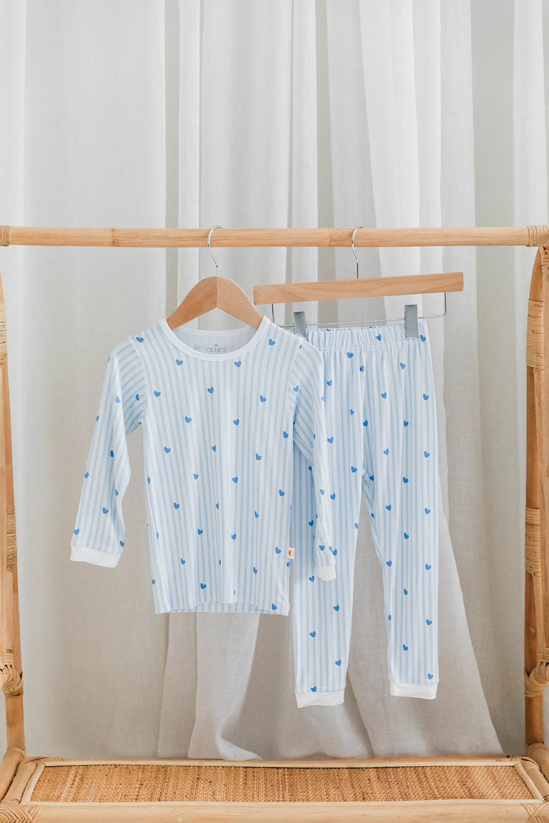 Blue & White Stripe Two-Piece Toddler Loungewear Set | Cozy Everyday Comfort | Ollie's Day
