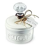 Mud Pie Door Knob Sugar Bowl, White | Amazon (US)