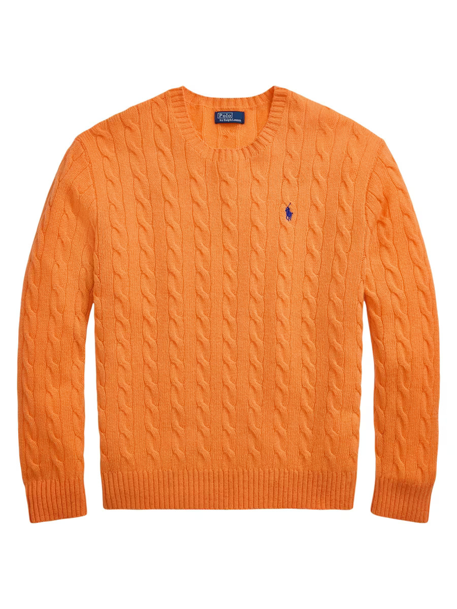 Cable-Knit Wool-Cashmere Crewneck Sweater | Saks Fifth Avenue
