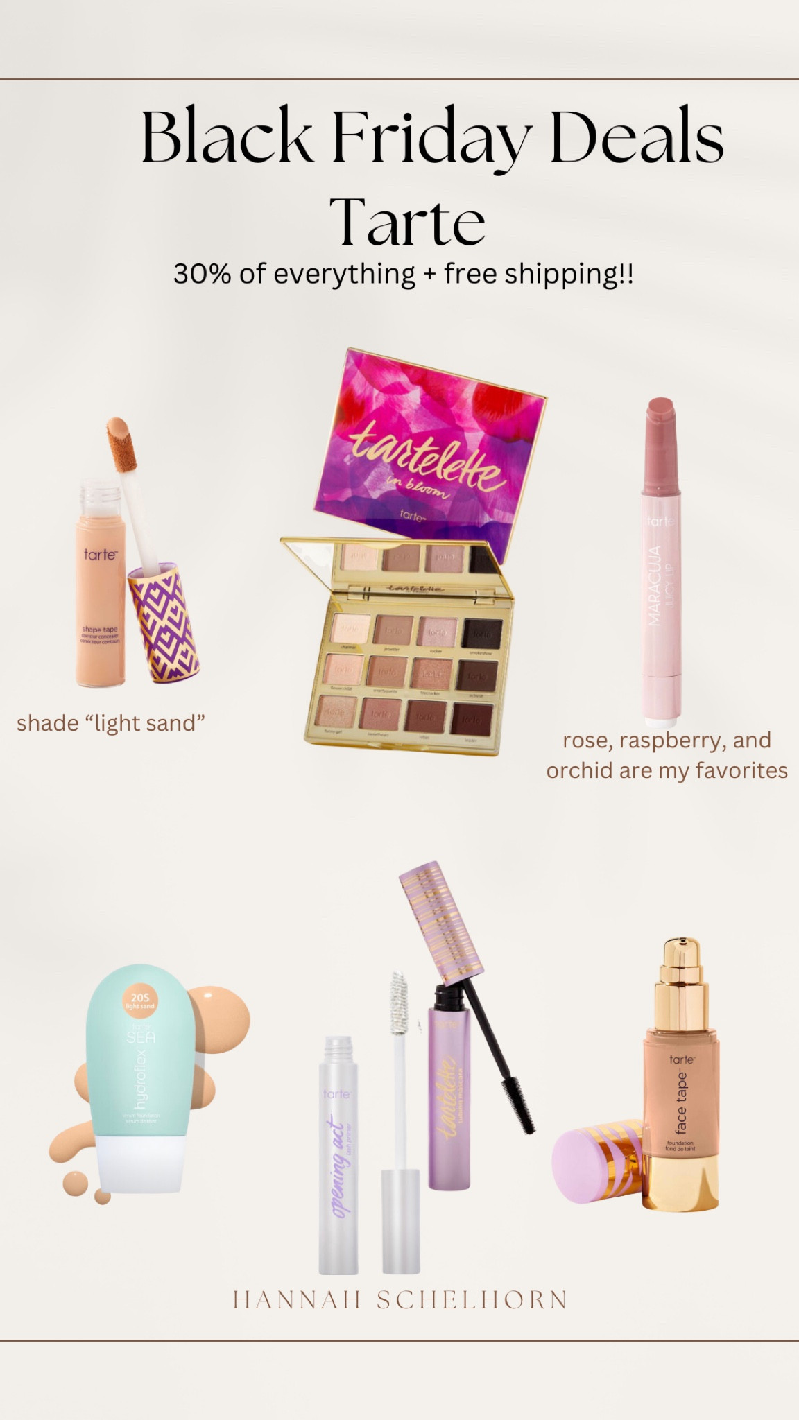 Tarte Black Friday sale- save 30% site wide plus free shipping!! Use code CYBERSZN

#LTKCyberWeek #LTKCyberSaleES #LTKbeauty