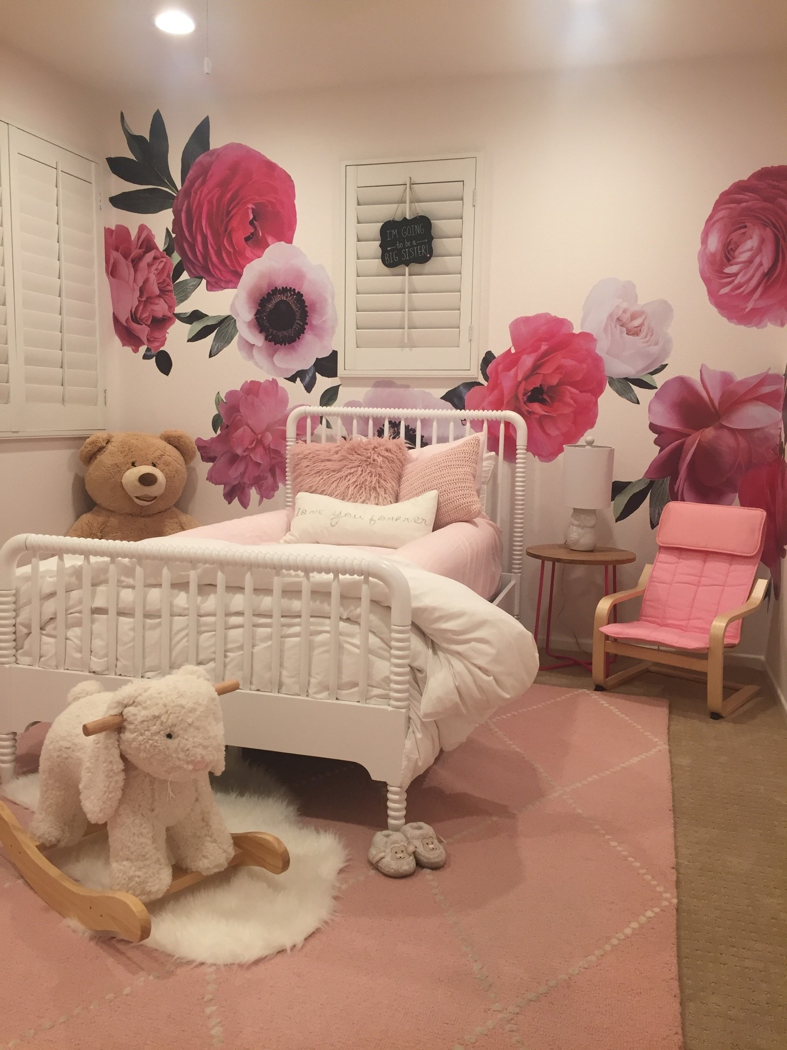 Large floral decals to bring character  to any space!

Girls room inspiration!

#LTKHome #LTKKids