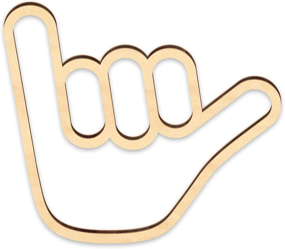 Shaka Wooden Wall Sign Hang Loose Sign Hawaii Aloha Surfer Hand Sign Surf Wall Decor for Home Liv... | Amazon (US)